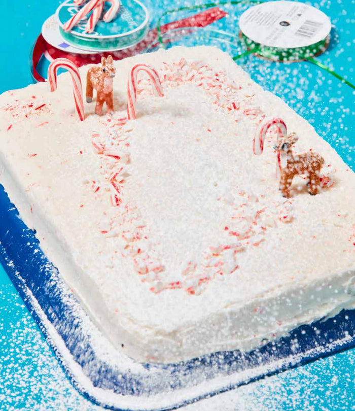 Candy Cane Lane Cake